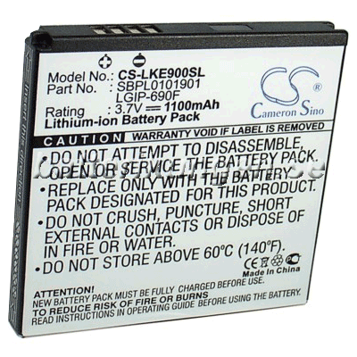 Batteri till LG Optimus 7 mfl - 1.100 mAh