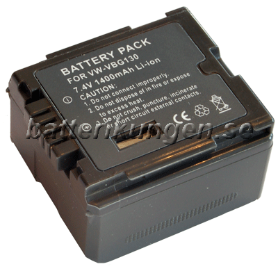 Batteri till Panasonic som ersätter VW-VBG130 - 1.320 mAh