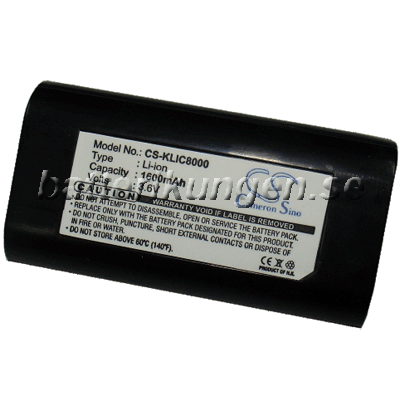 Batteri till Kodac som ersätter KLIC-8000