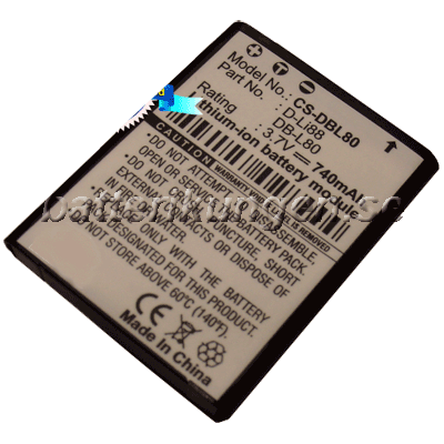 Batteri till Sanyo som ersätter DB-L80