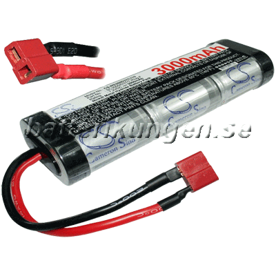 RC Batteri - 7.2 V - 3.000 mAh