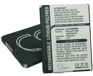 Batteri till iPAQ rw6800 mfl - 1.600 mAh