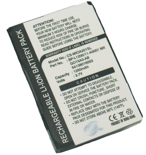 Batteri till Mitac Mio A200 mfl