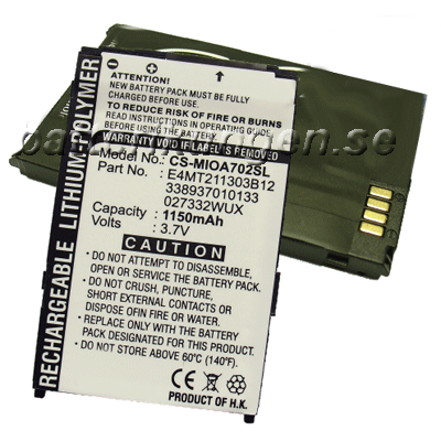 Batteri till Mitac Mio A702 - 1.150 mAh