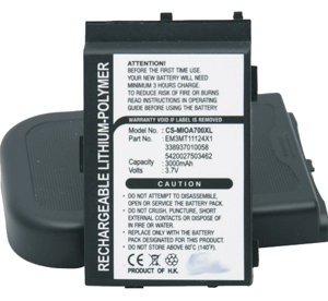 Batteri till Mitac A701 - 3.000 mAh