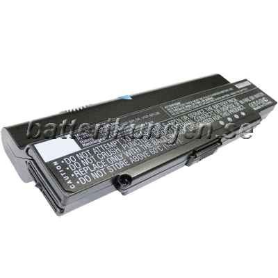 Sony VAIO VGN-AR mfl - 6.600 mAh - svart