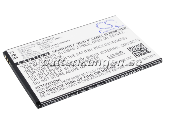 Batteri till ZTE Blade L3 - 2.000 mAh