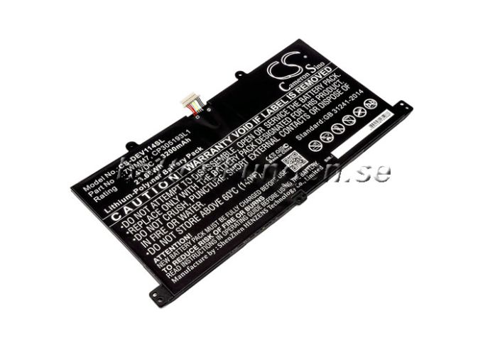 Batteri till Dell Venue 11 Pro Keyboard Dock mfl - 3.200 mAh