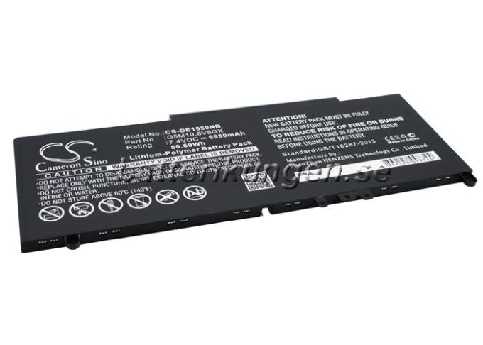 Batteri til Dell Latitude E5550 mfl - 6.850 mAh