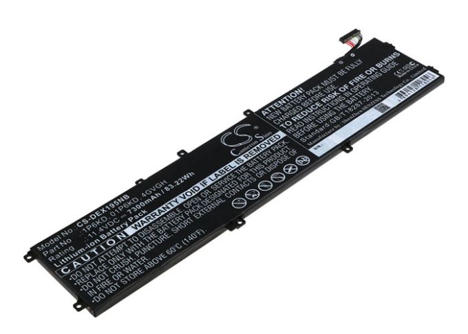 Batteri till Dell Precision 5510 mfl - 7.300 mAh