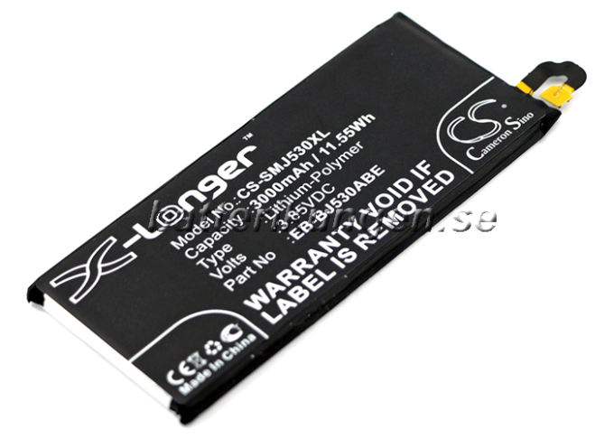 Batteri till Samsung Galaxy J5 2017 mfl - 3.000 mAh