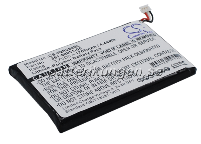 Batteri till Garmin Nuvi 2660LMT mfl  - 1.200 mAh