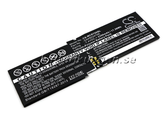 Batteri till Mirosoft Surface CR7 13.5 mfl - 2.350 mAh
