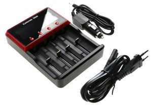 Batteriladdare - 4 st Li-ion - AA/AAA