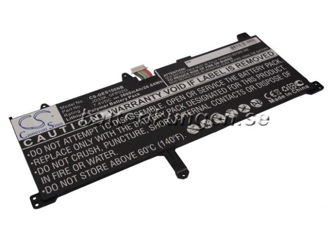 Batteri till Dell XPS 10 - 3.600 mAh