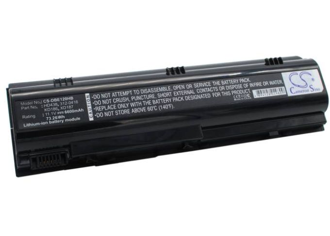 Batteri till Dell Inspiron 1300 mfl - 6.600 mAh
