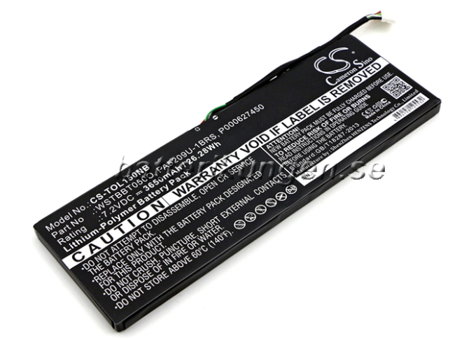 Batteri till Toshiba Satellite L10T mfl - 3.650 mAh