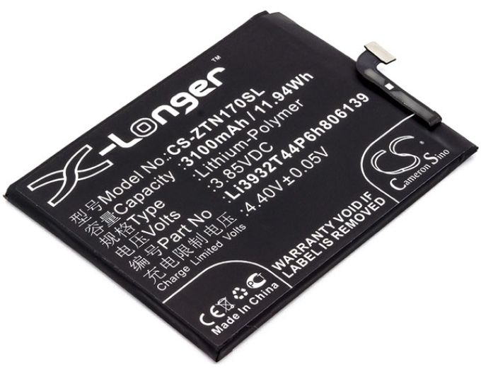 Batteri till ZTE Nubia Z17 mfl - 3.100 mAh