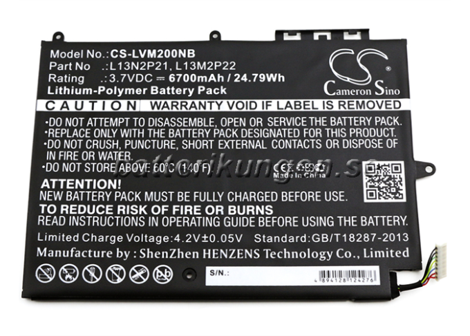 Batteri till Lenovo Miix 2 mfl - 6.700 mAh