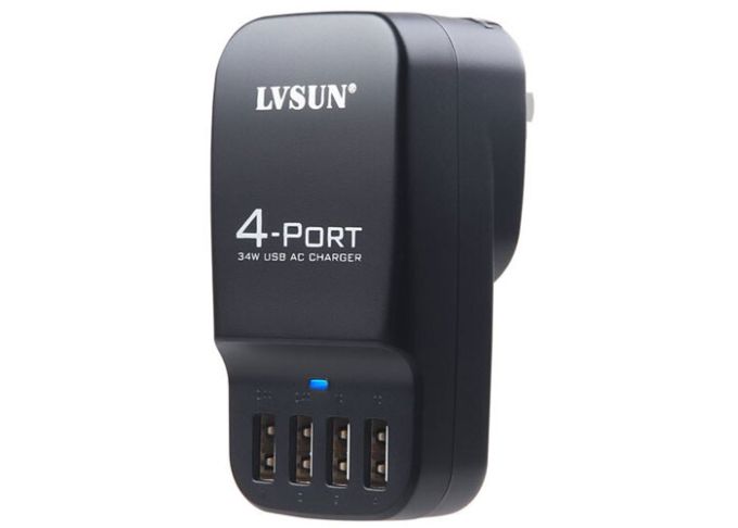 4 portars USB portabel laddstation