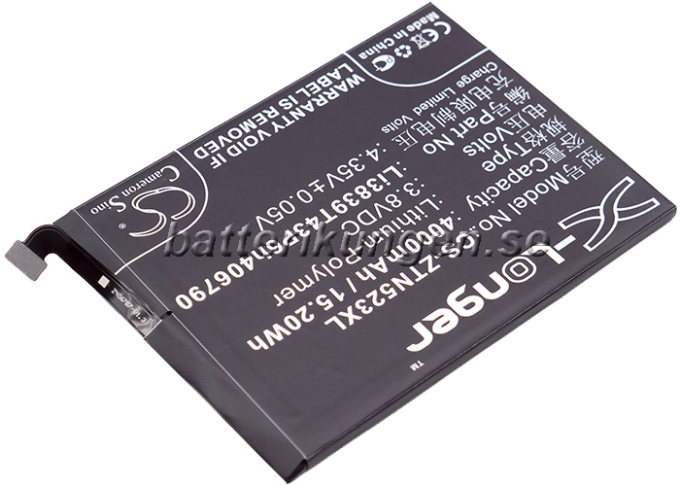 Batteri till ZTE Nubia Z11 Max mfl - 4.000 mAh