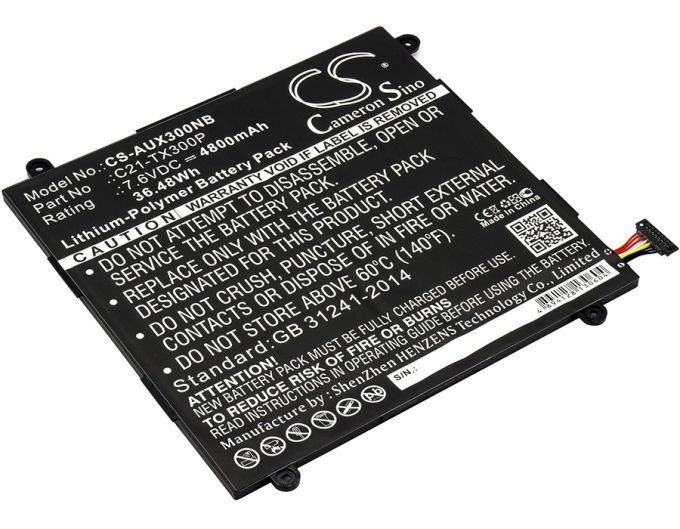 Batteri till Asus Transformer Book TX300CA mfl - 4.800 mAh