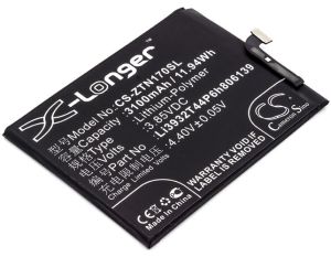 Batteri till ZTE Nubia Z17 mfl - 3.100 mAh