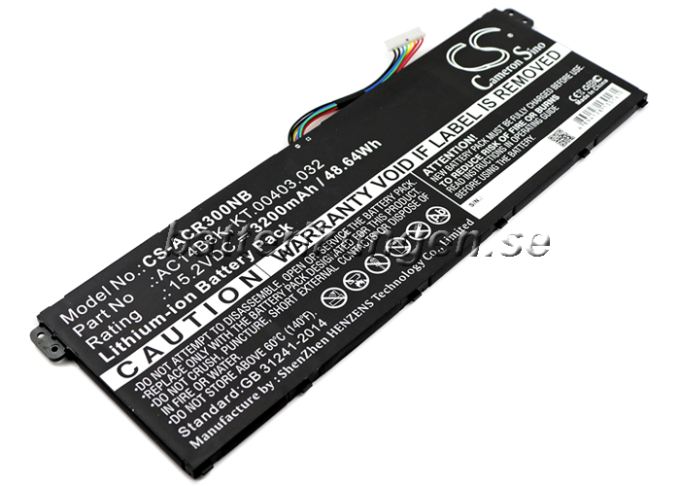Batteri till Acer Aspire ES15  mfl - 3.200 mAh