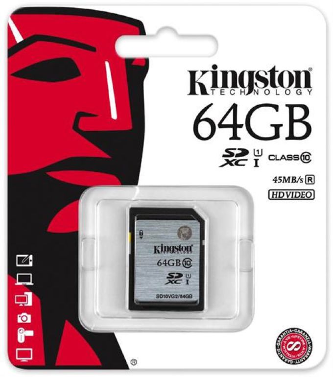 Kingston 64 GB SDXC Class 10 / 64 GB