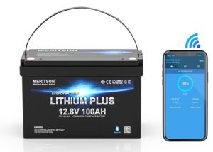 12 V - 100 Ah - LifePo4 - Bluetooth - Meritsun