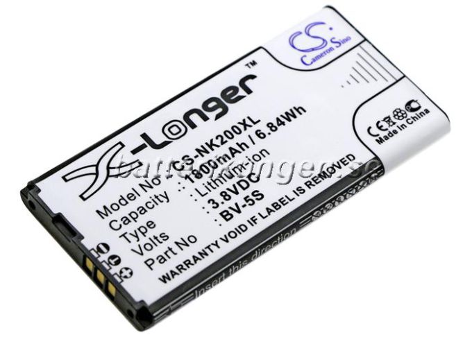 Batteri till Nokia X2 mfl  - 1.800 mAh