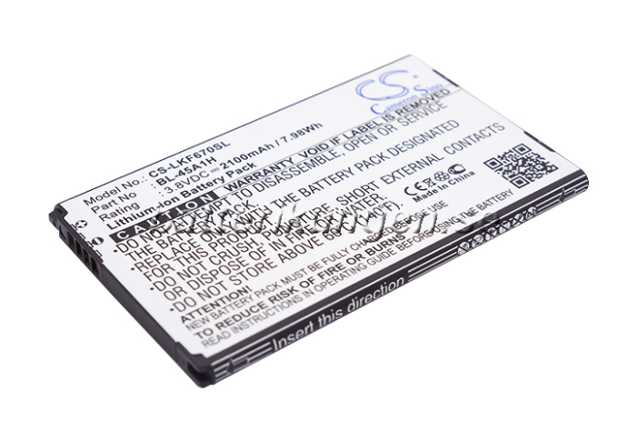Batteri till LG F670 mfl - 2.100 mAh
