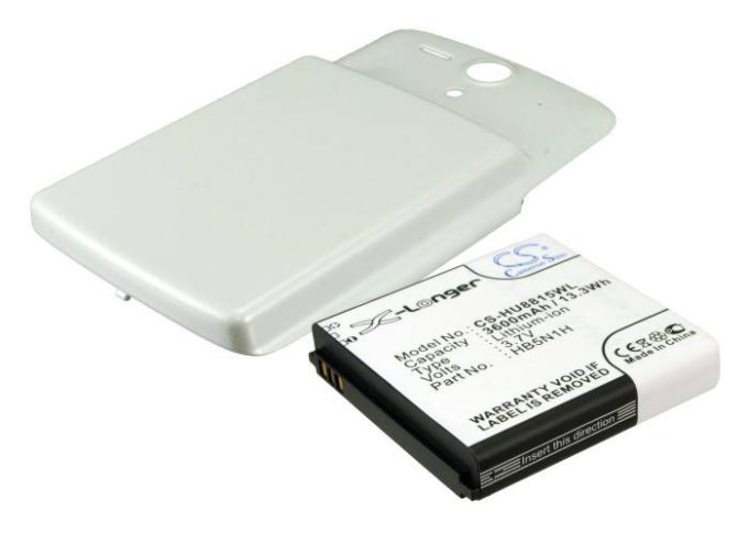 Batteri till Huawei Ascend U8815 mfl - 3.600 mAh - Vitt