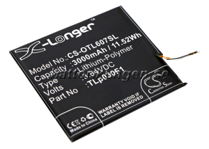 Batteri till BlackBerry BBA100-1 mfl - 3.000 mAh