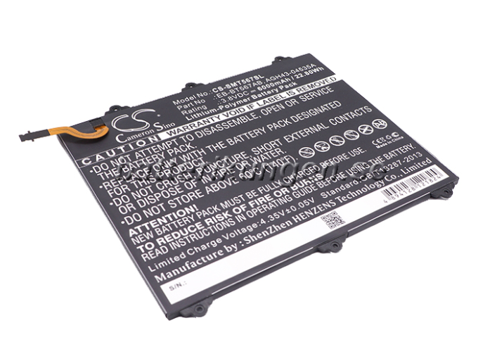 Batteri till Samsung Galaxy Tab E 9.6 XLTE mfl  - 6.000 mAh