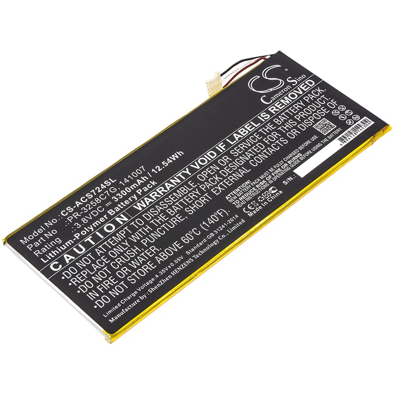 Batteri till Acer Iconia Talk S - 3.300 mAh