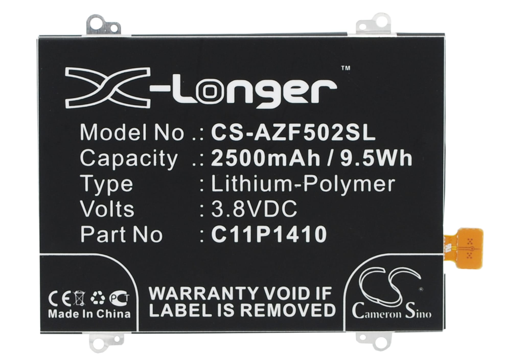 Batteri till Asus ZenFone 5 A502CG - 2.500 mAh