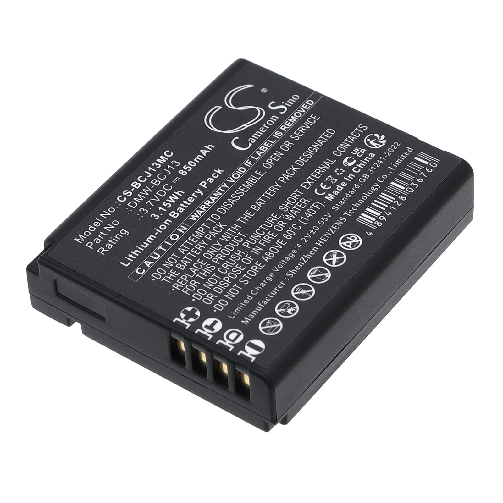 Batteri till Panasonic som ersätter DMW-BCJ13