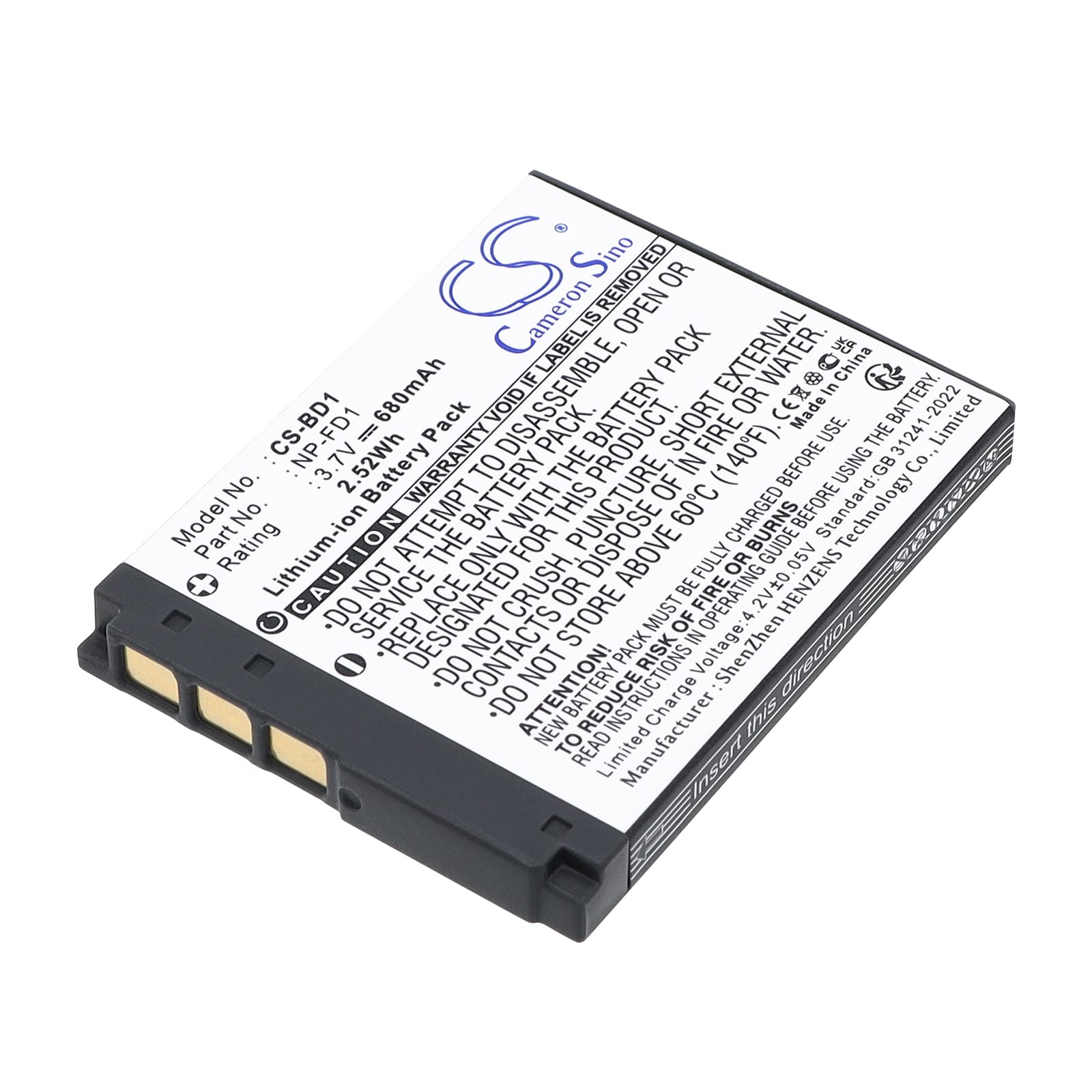 Batteri till Sony - NP-FD1 / NP-BD1