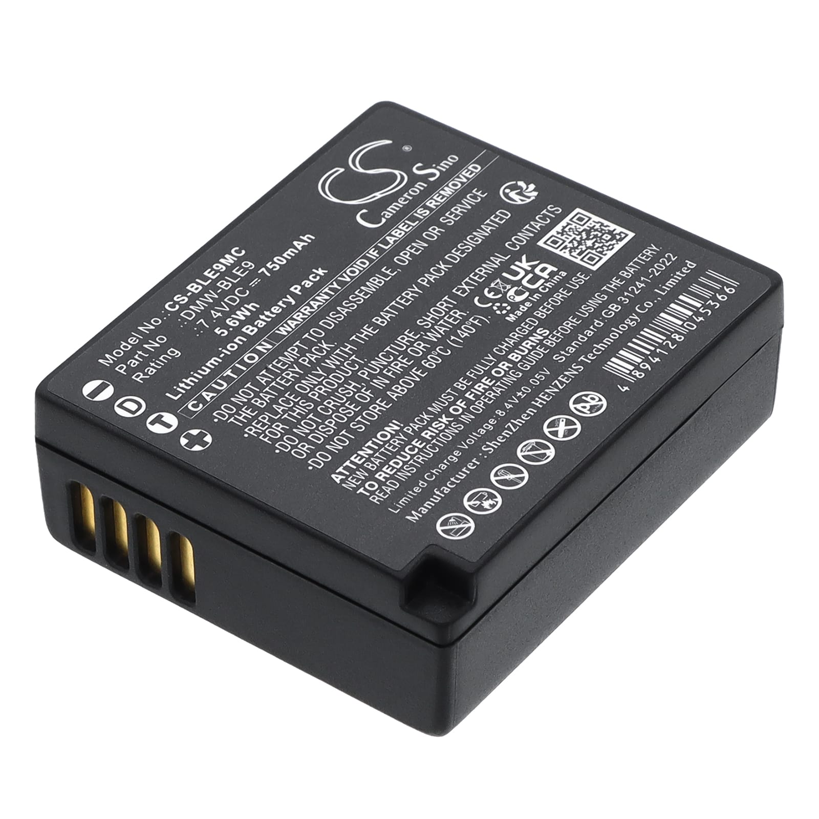 Batteri till Panasonic som ersätter DMW-BLE9 mfl
