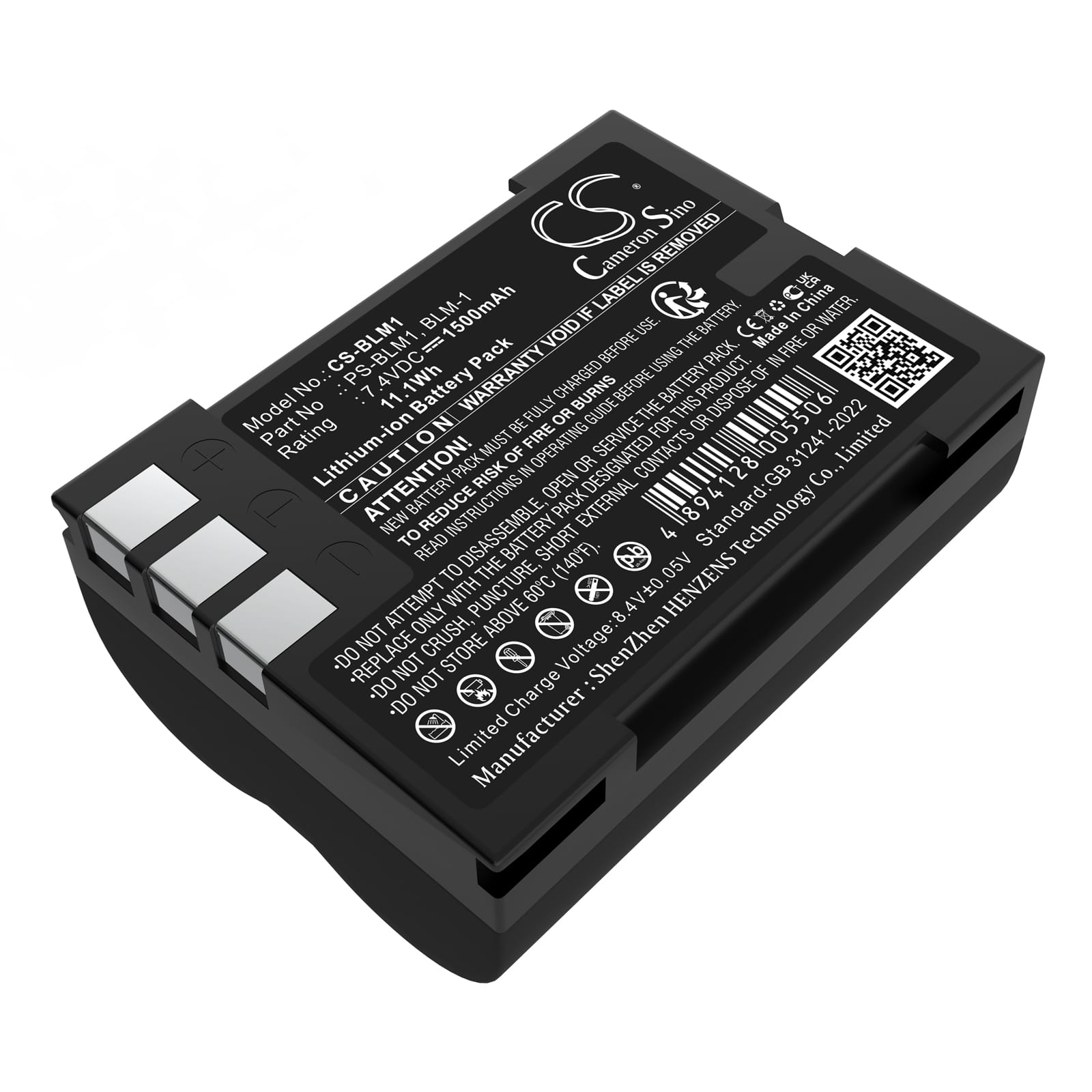 Batteri till Olympus som ersätter PS-BLM1