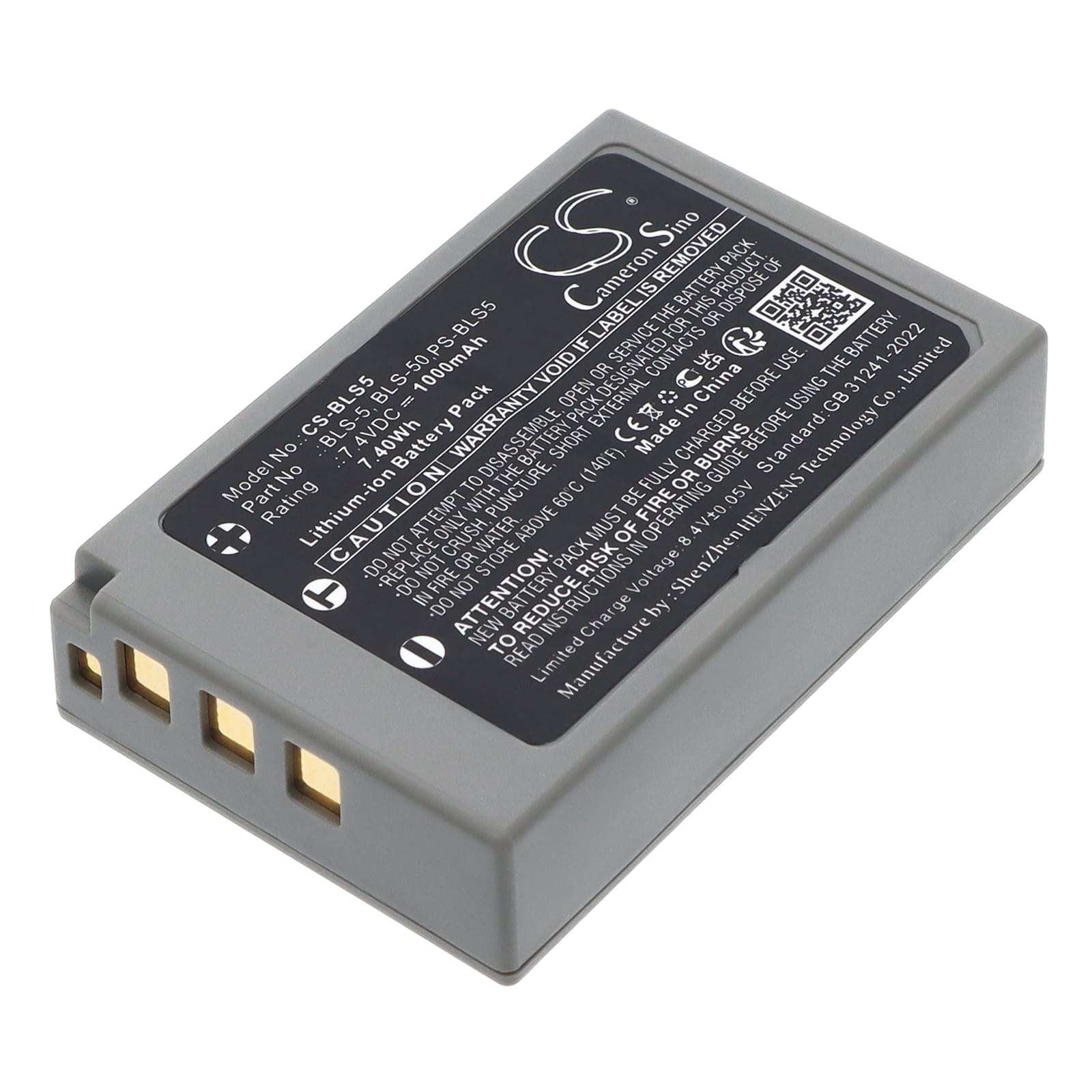 Batteri till Olympus som ersätter BLS-5 mfl