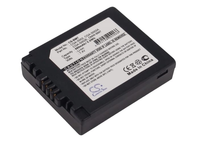 Batteri till Panasonic - CGA-S002 mfl