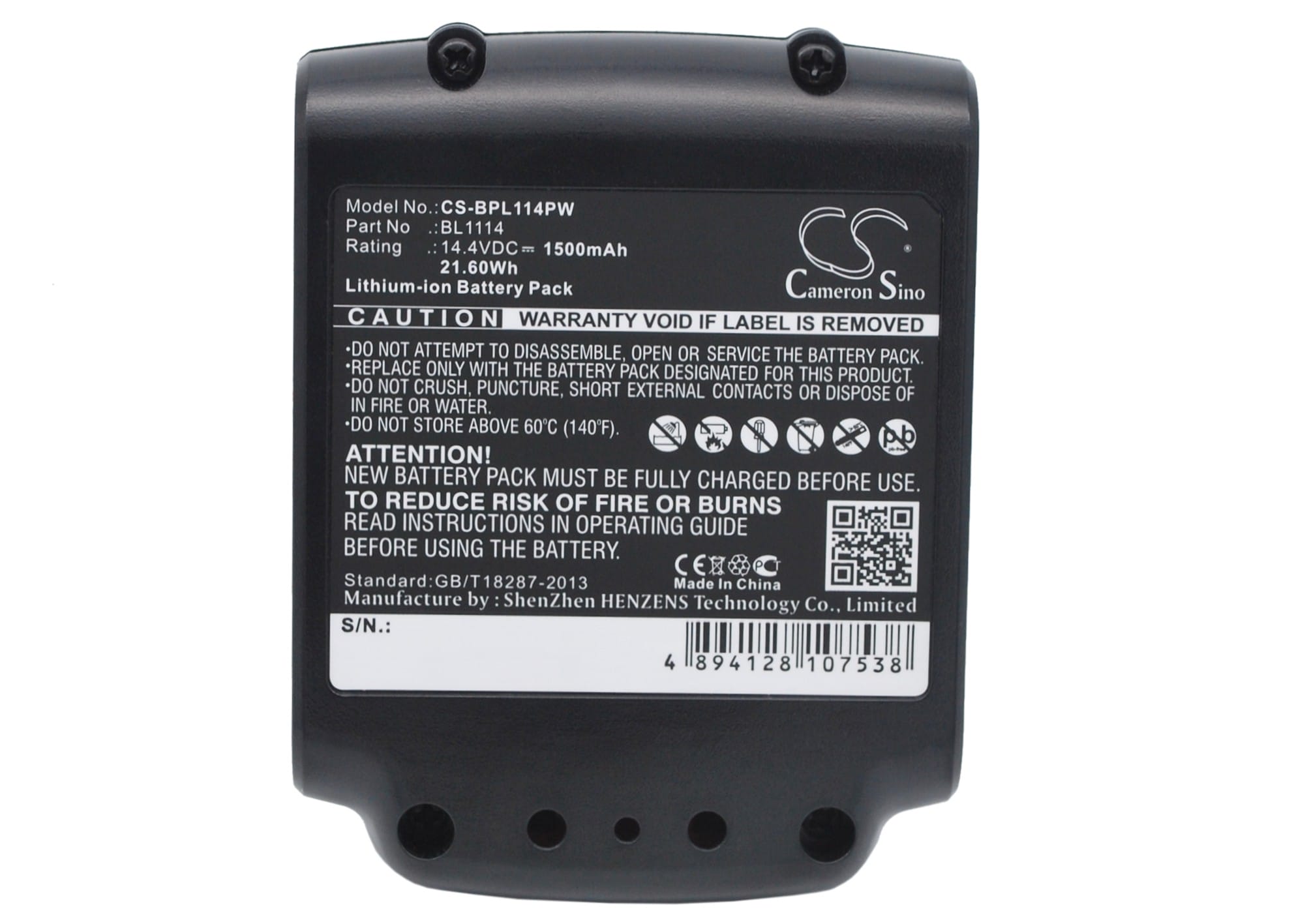 Batteri till Black & Decker ASL146BT12A - 1.500 mAh