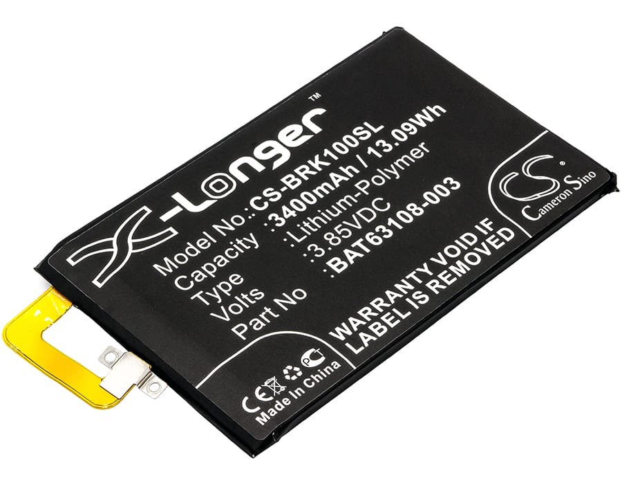 Batteri till BlackBerry Mercury mfl - 3.400 mAh