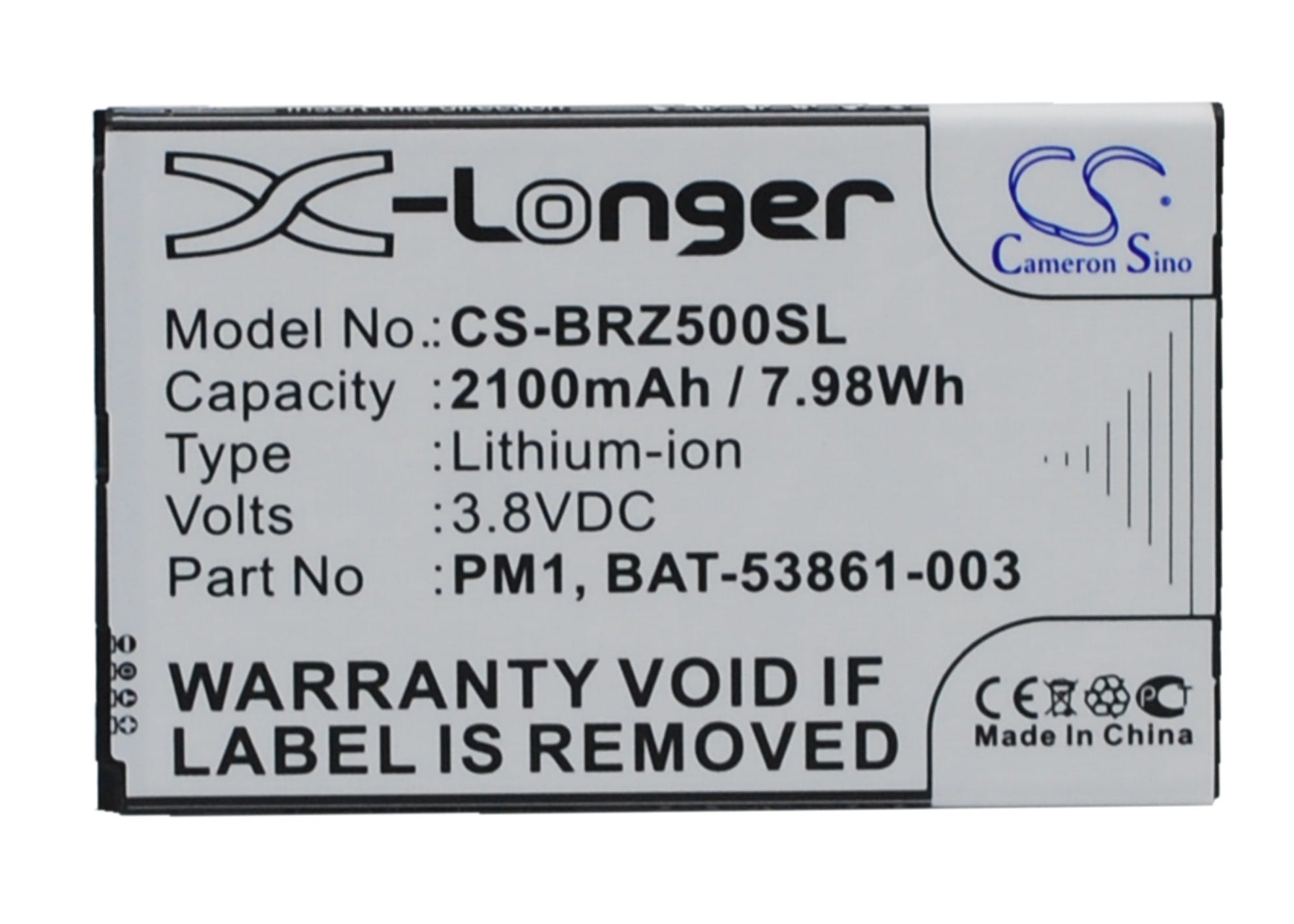 Batteri till BlackBerry Z5 - 2.100 mAh