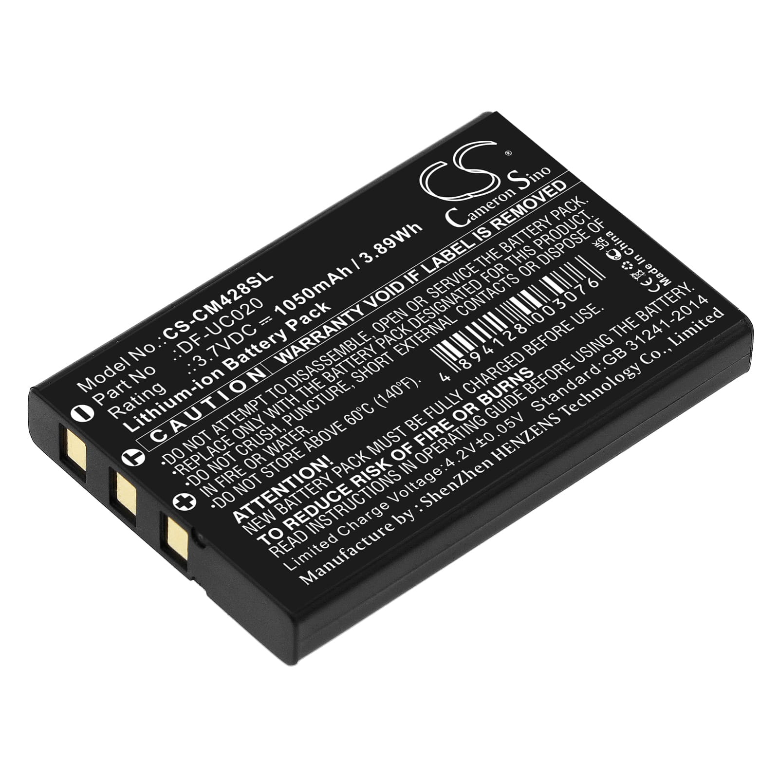 Batteri till Creative DiVi CAM 428 Portable MP3 Player