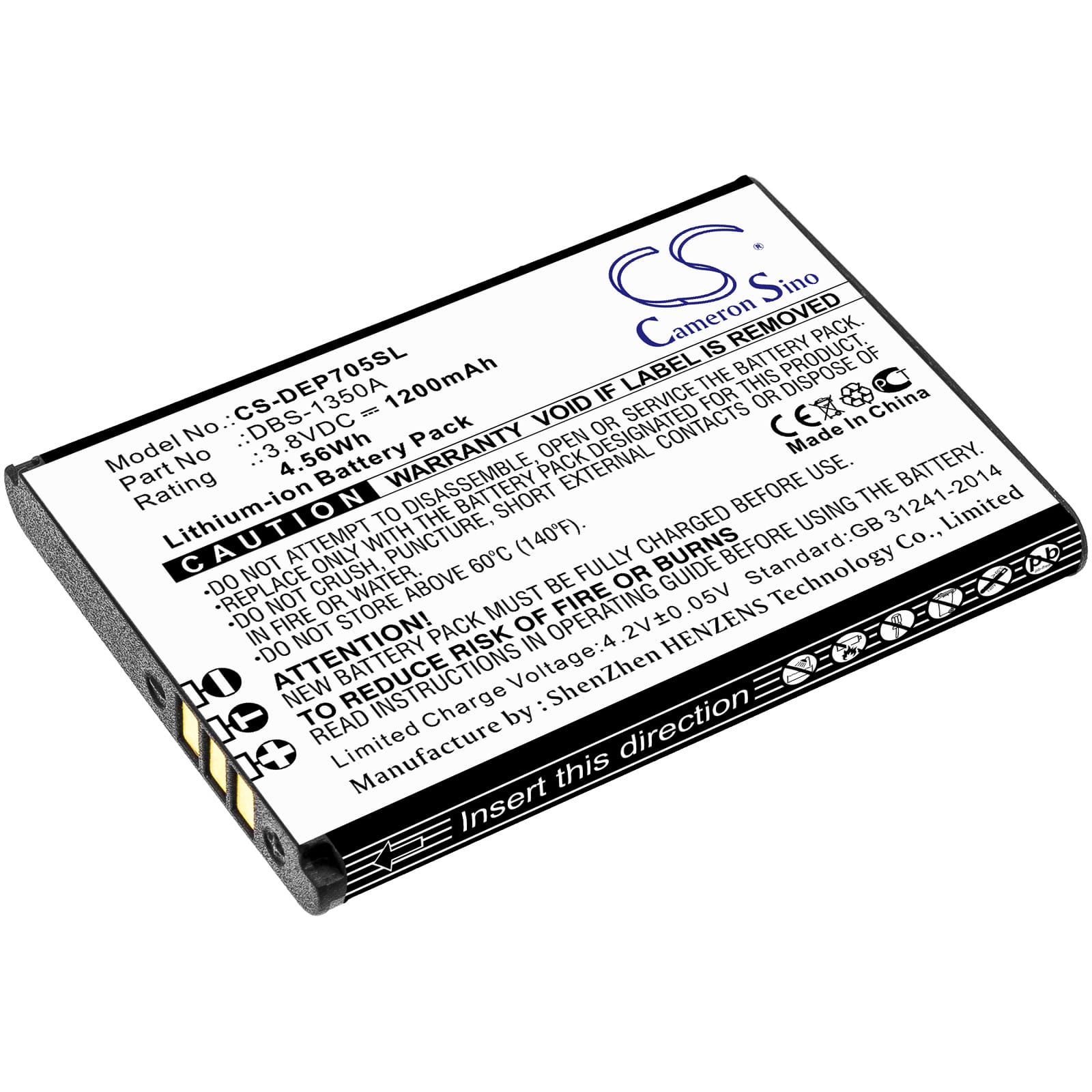 Batteri till Doro 7050 Flip mfl - 1.200 mAh