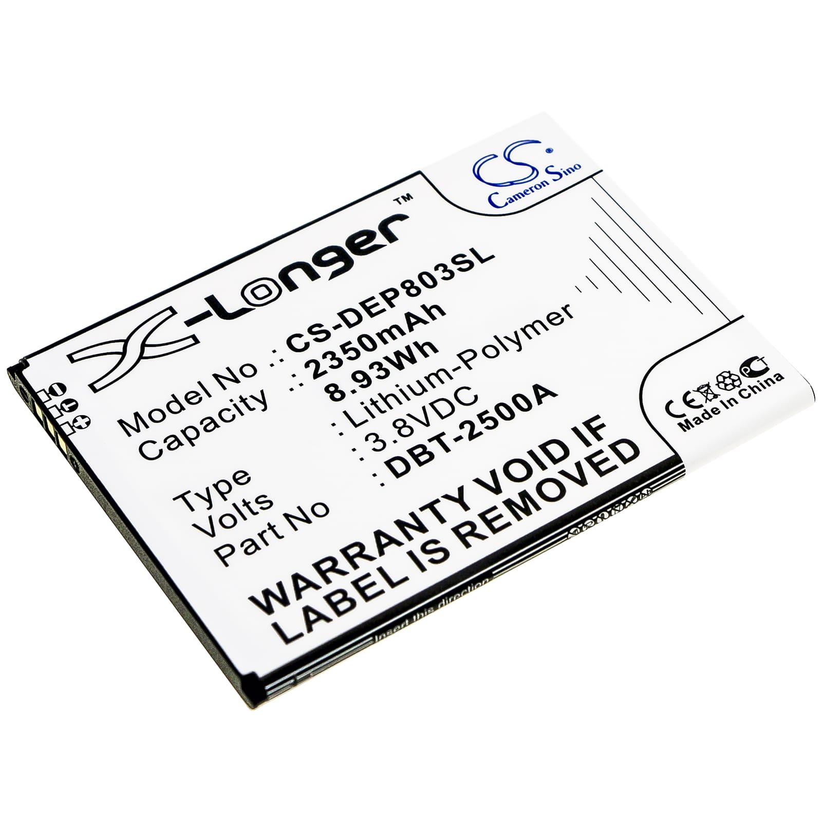 Batteri till Doro 8035 mfl - 2.350 mAh