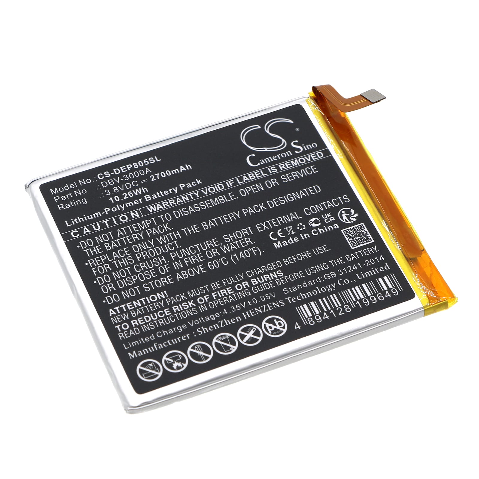 Batteri till Doro 8050 mfl - 2.700 mAh